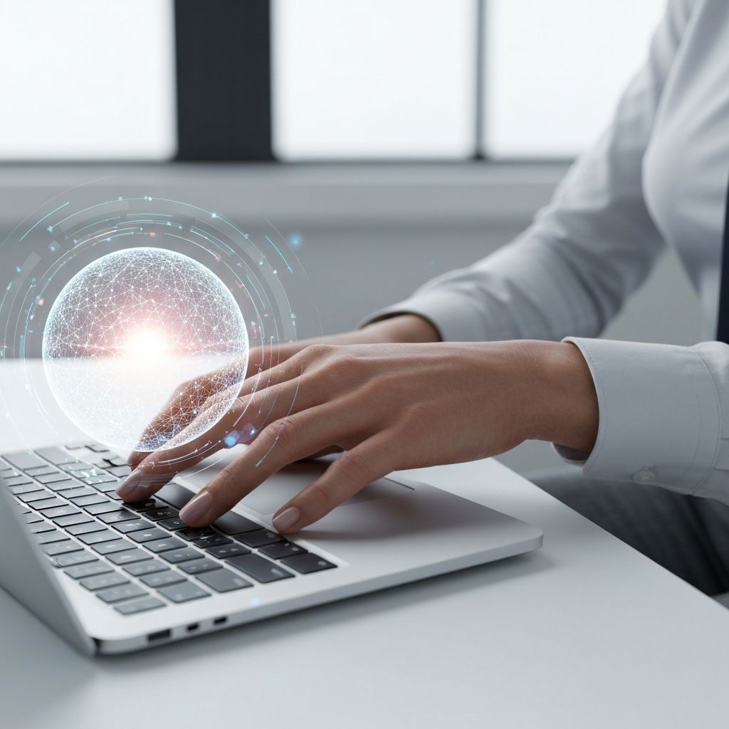A user typing a prompt and watching as multiple slide thumbnails generate in real-time with AI-generated content and professional imagery